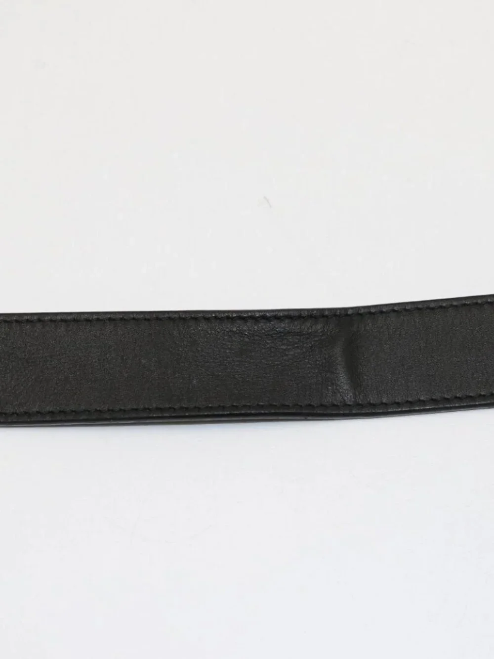 Gucci Zumi Women's Black Leather Belt w/Gold GG Buckle 550122 Size 85-34